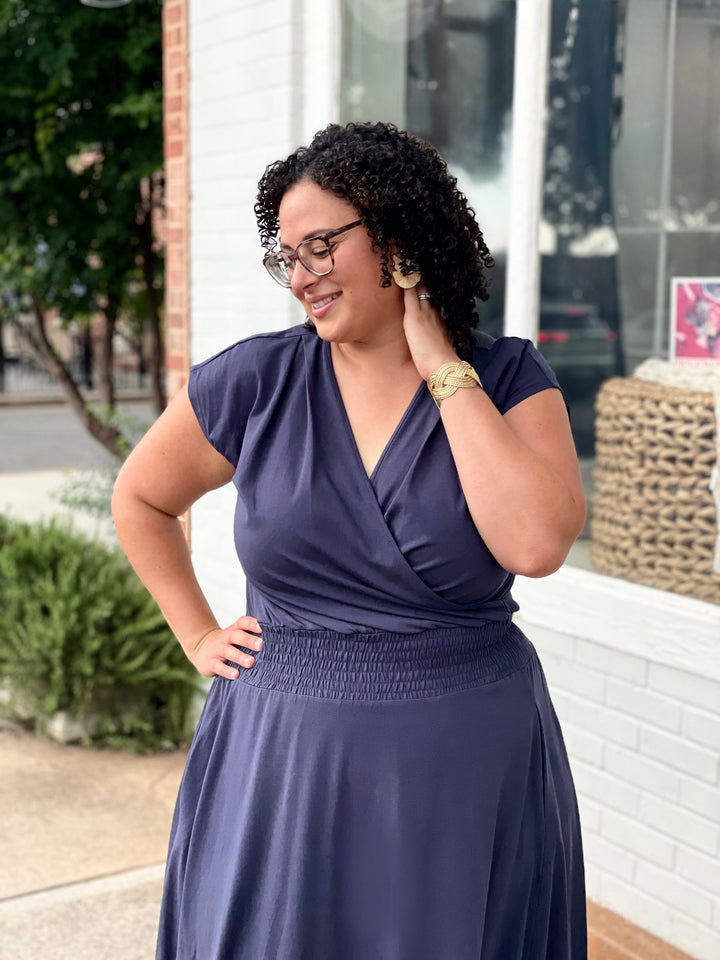 AUBREE dress in Navy