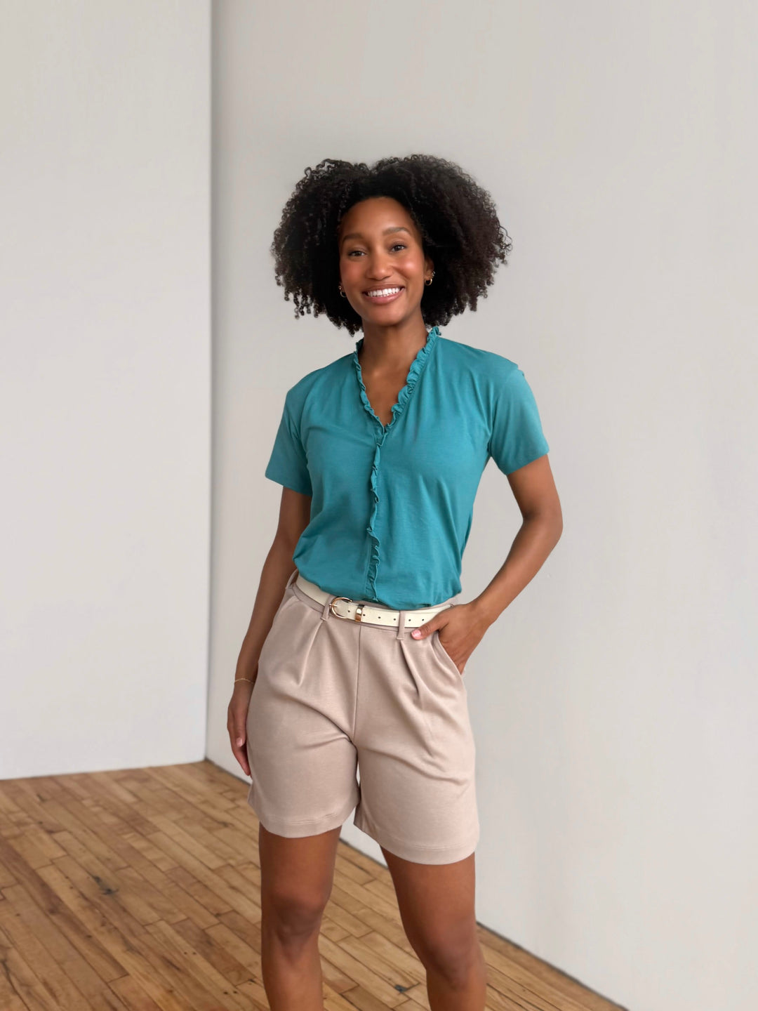 JOCELYN tee in Marine Teal