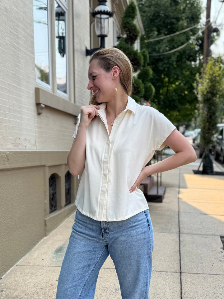 SAMARIA top in Chalk