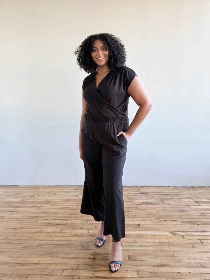 ANDRI jersey pants in Black