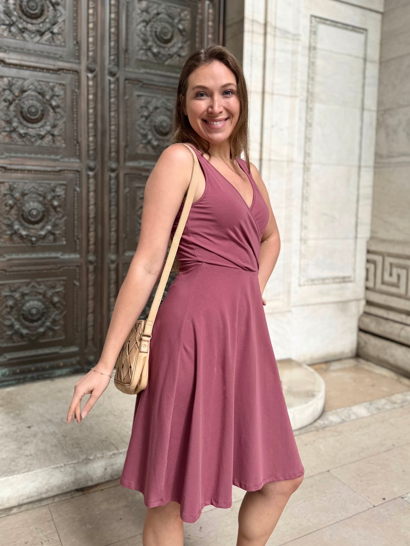 WREN dress in Vintage Mauve