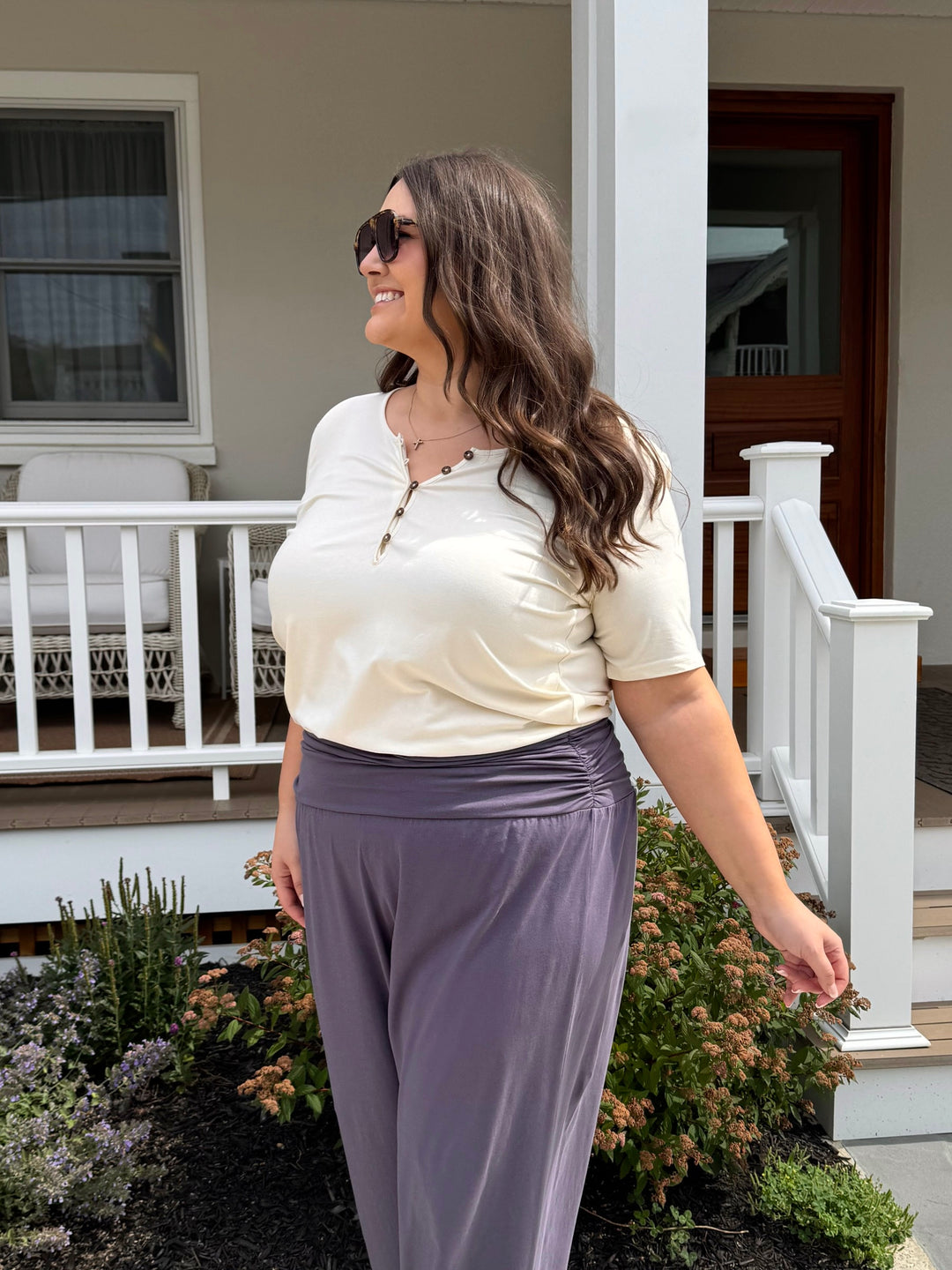 MALIKA pants in Dewberry