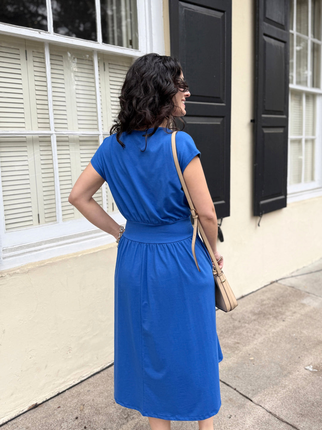 CATHERINE dress in Blue Iolite
