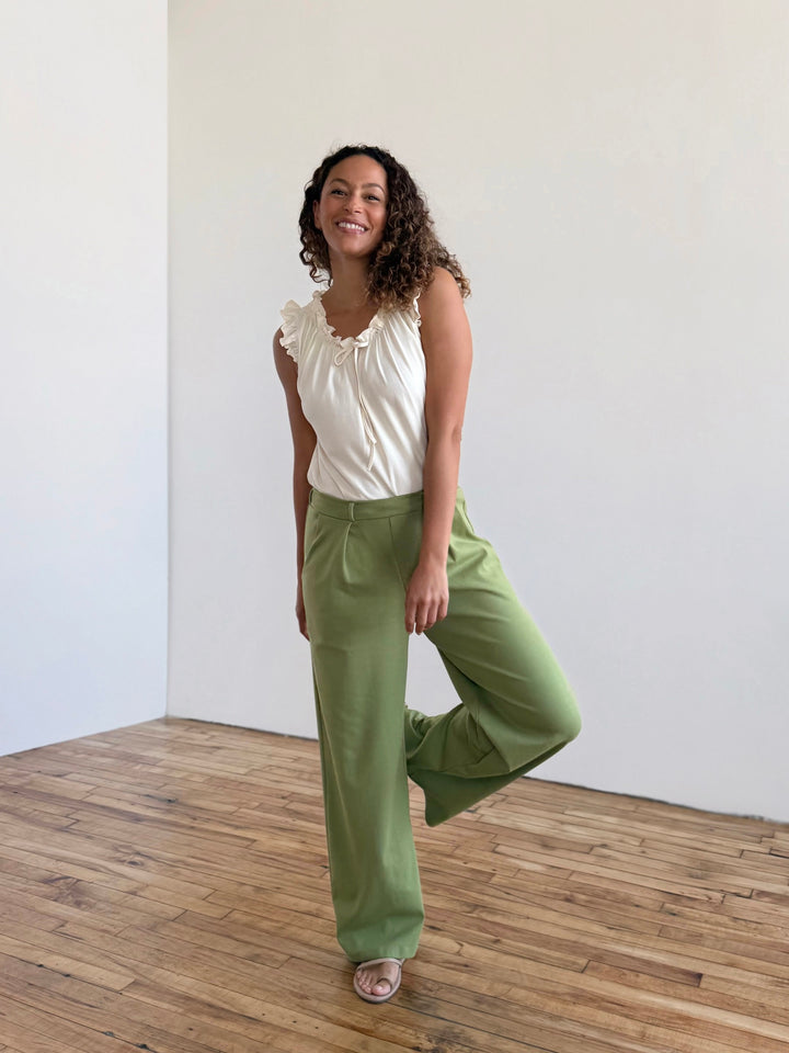 KENNA pants in Grass Green
