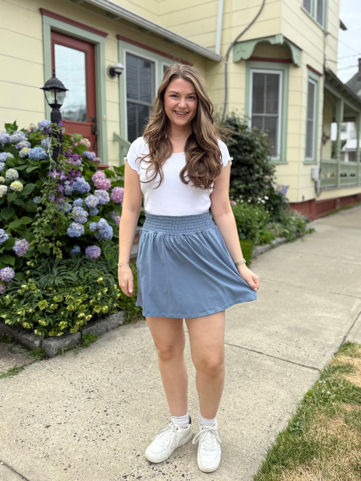 CORINNE skort in Blue Dusk