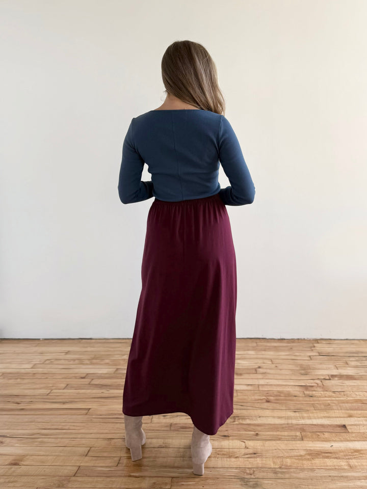AMARA skirt in Merlot