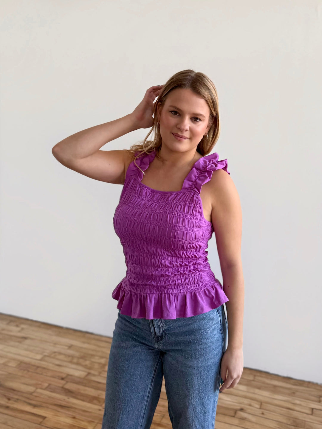 ELOWEN tank in Magenta Bloom