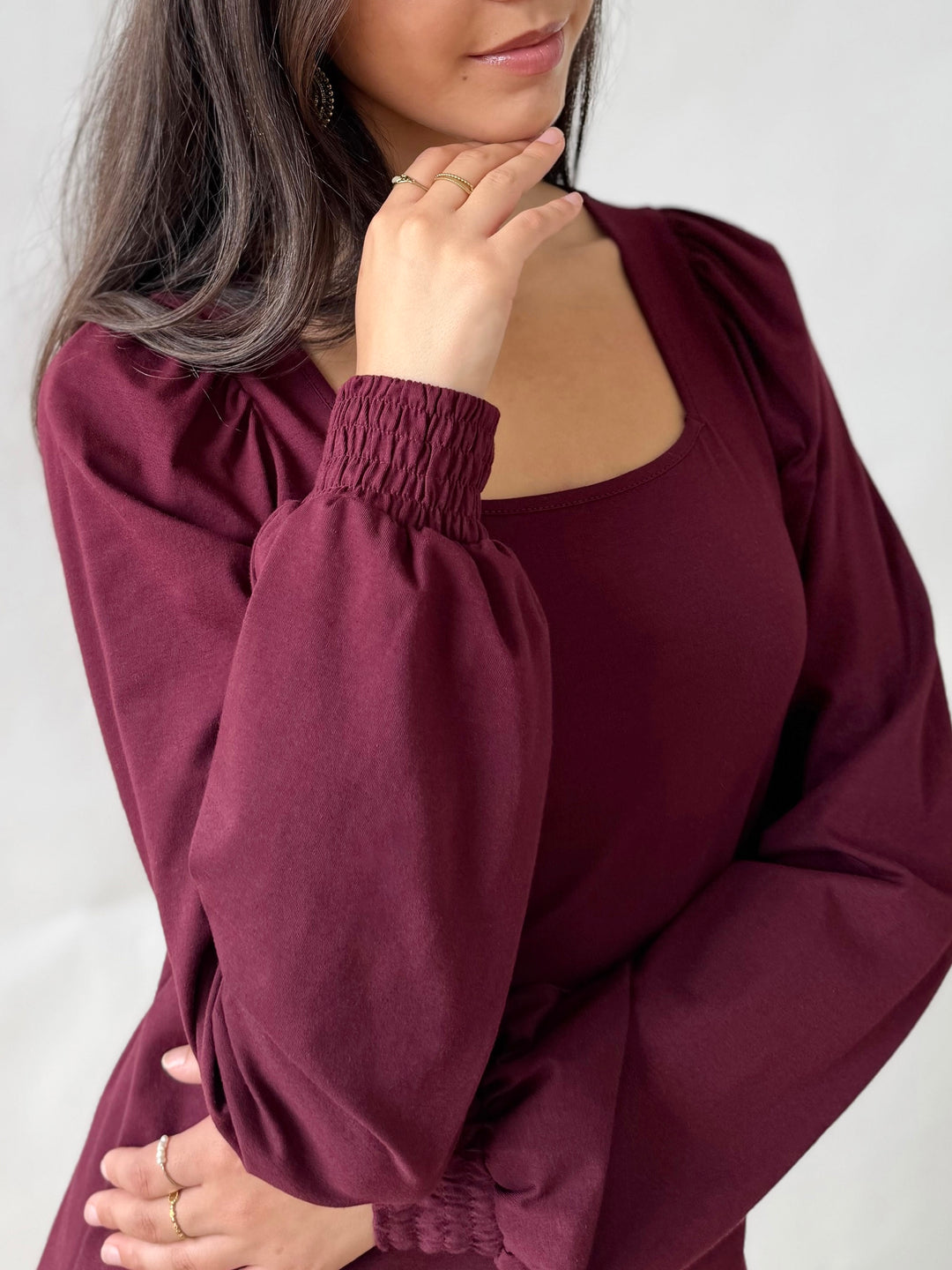 DARLA top in Merlot