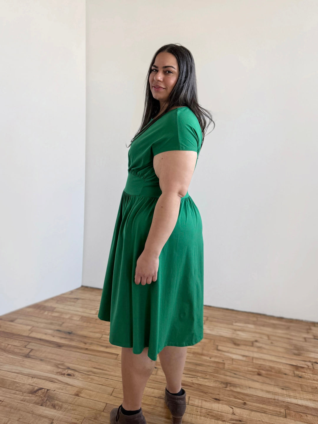 CATHERINE dress in Rich Emerald