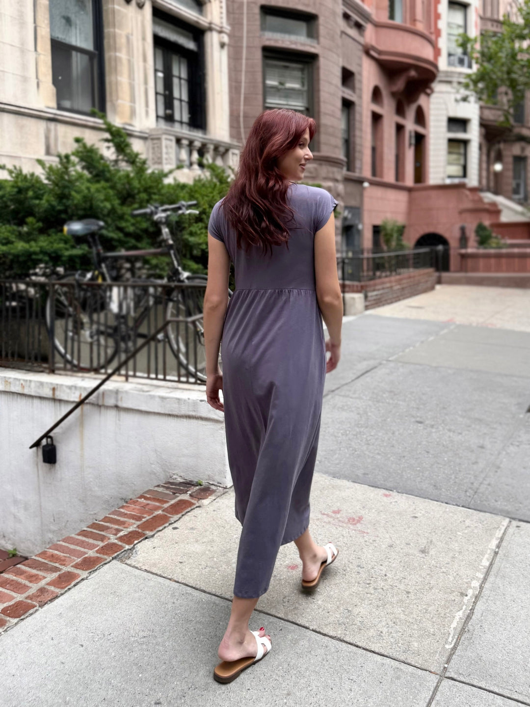 DINAH dress in Dewberry