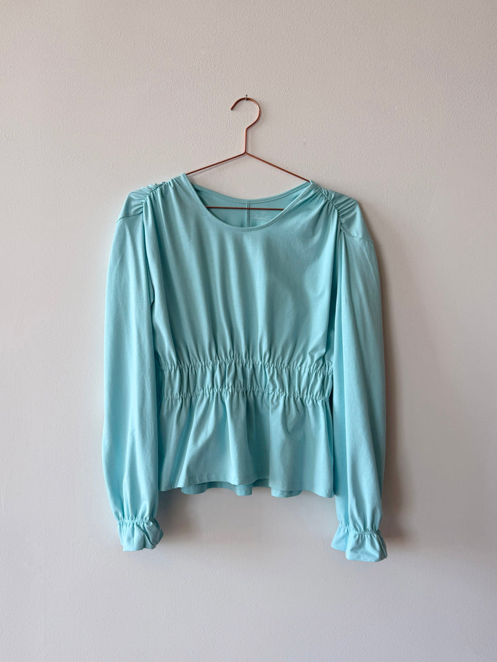 IRINA jersey top in Crisp Aqua