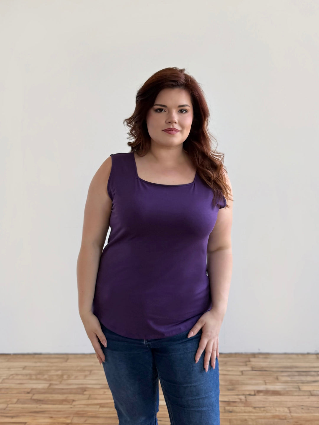 HARRIET tank in Midnight Dahlia