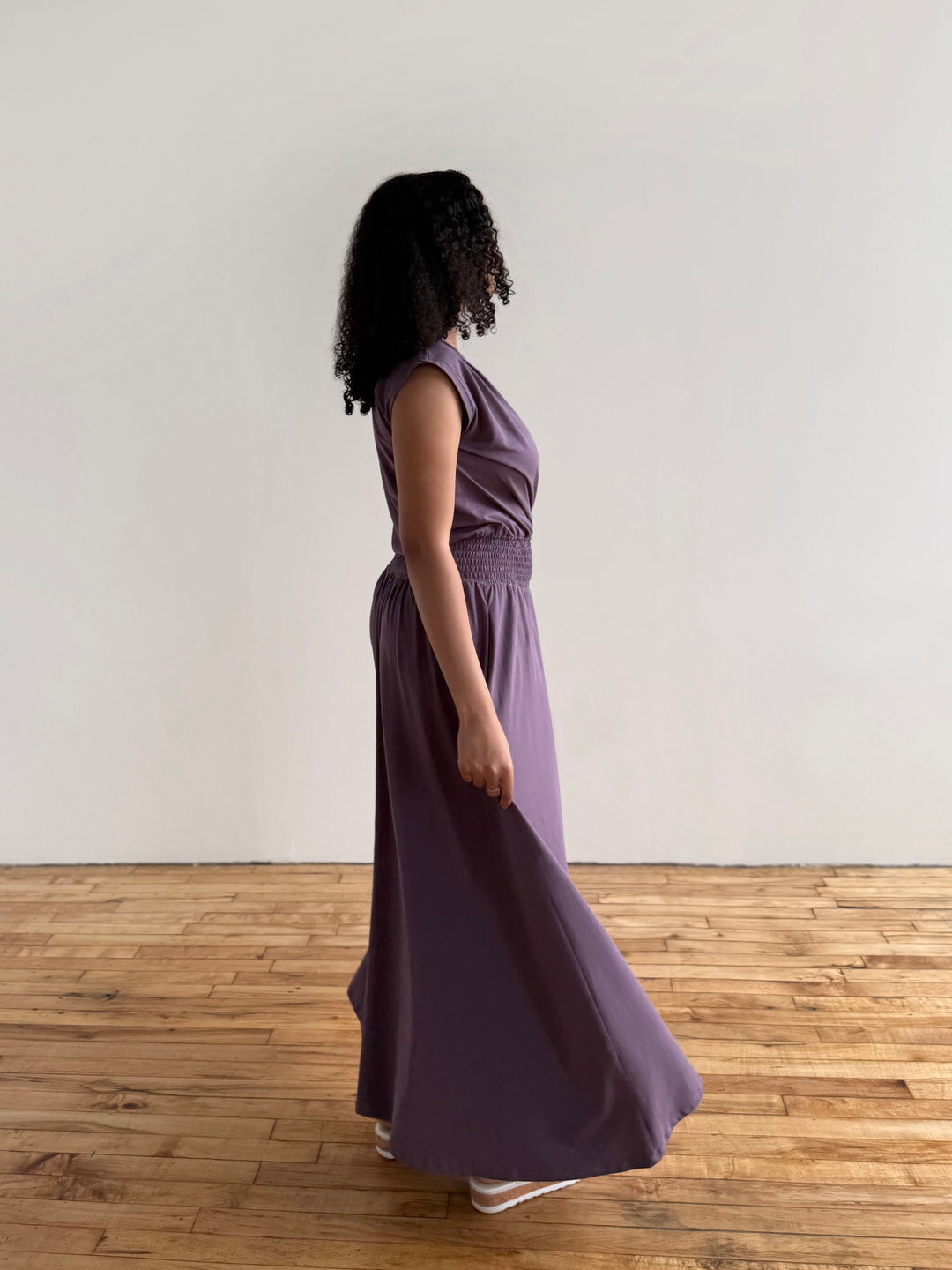 AUBREE dress in Smoky Purple