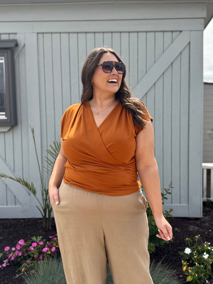 JOLIE top in Spiced Cider