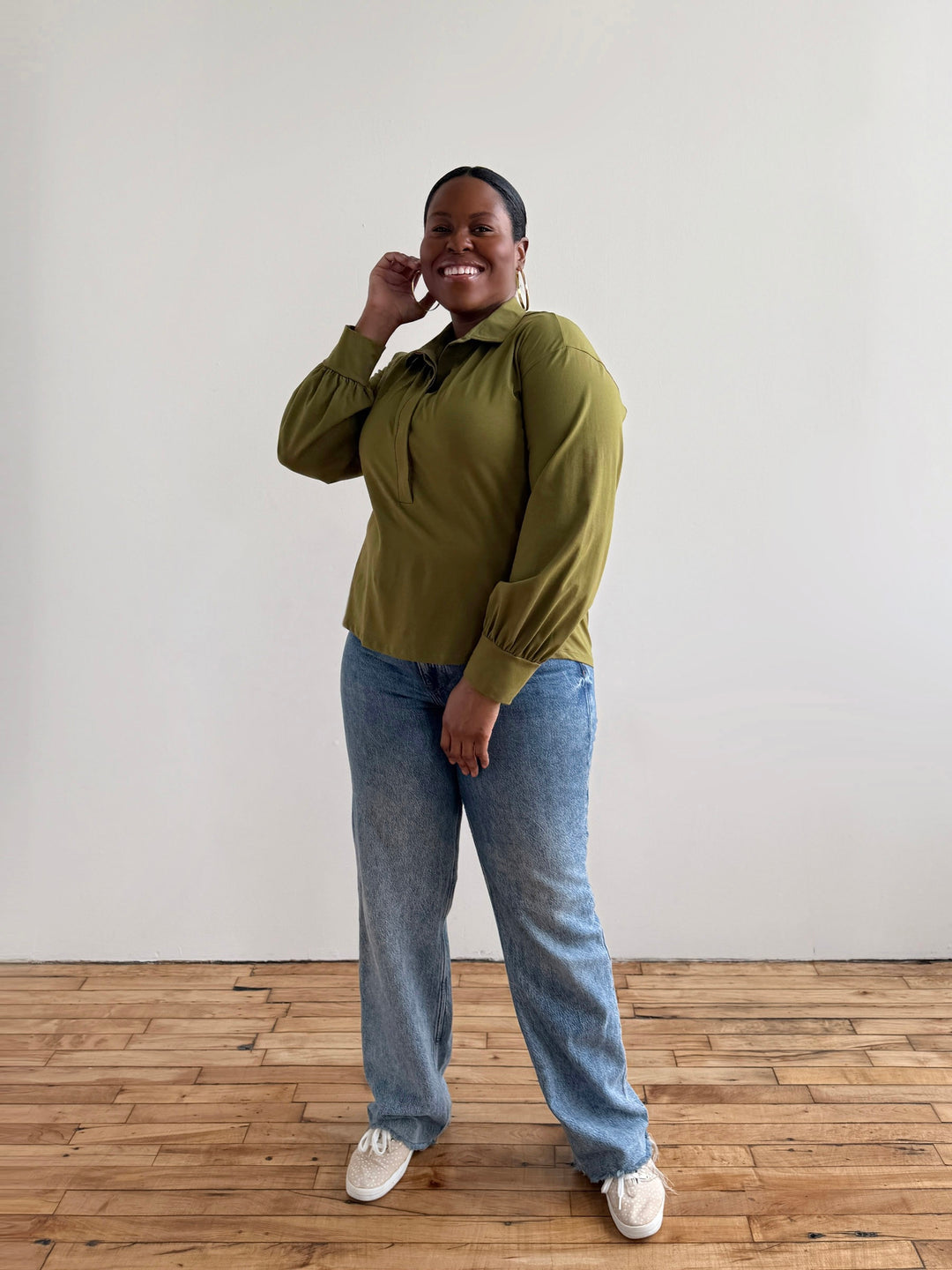 KAILYN jersey top in Olive Branch