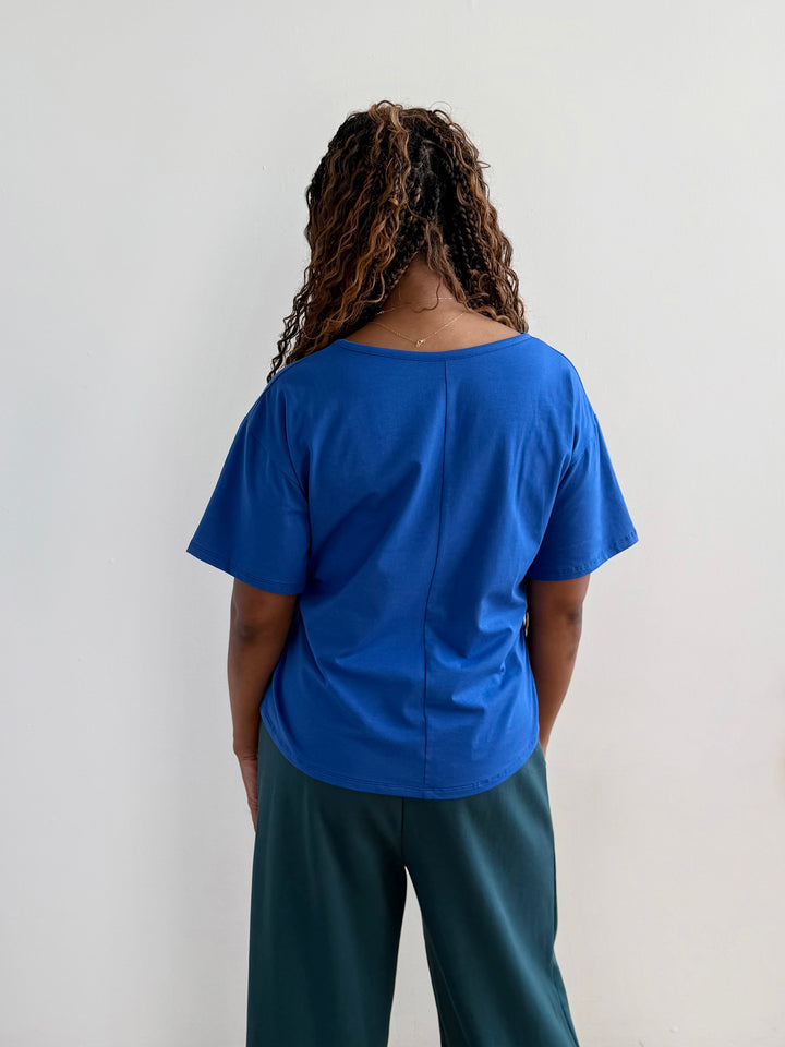 KIM tee in Blue Iolite