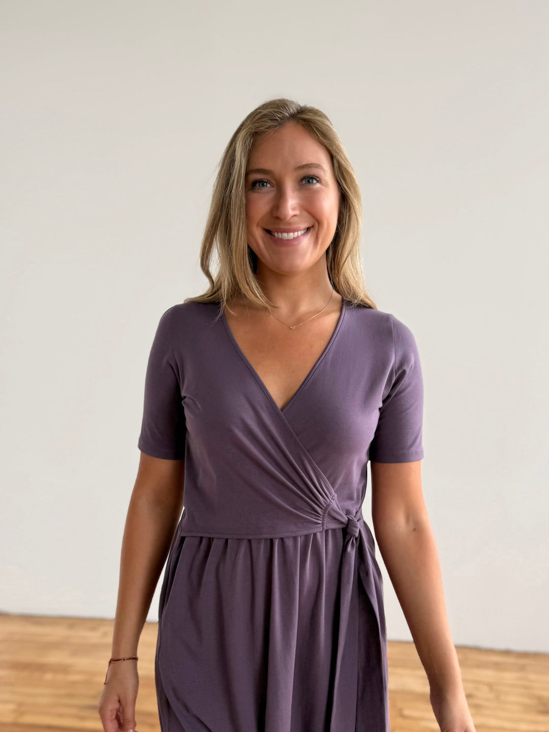 EVELYN dress in Smoky Purple