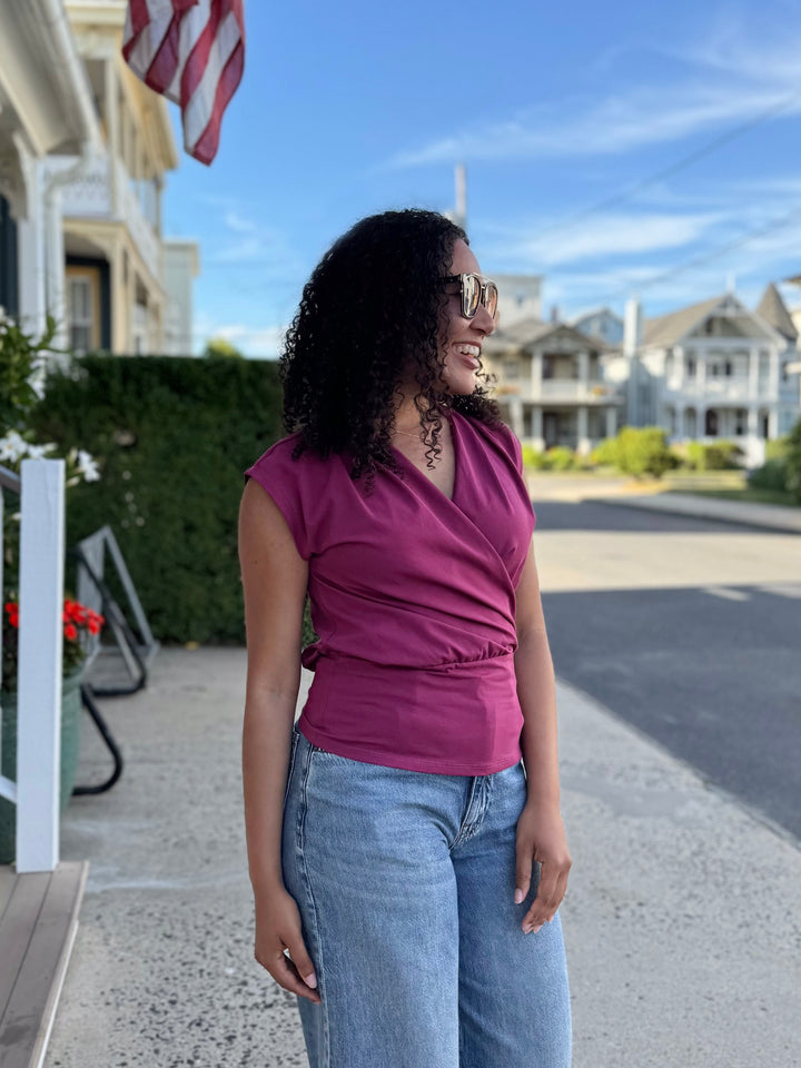 JOLIE top in Deep Berry