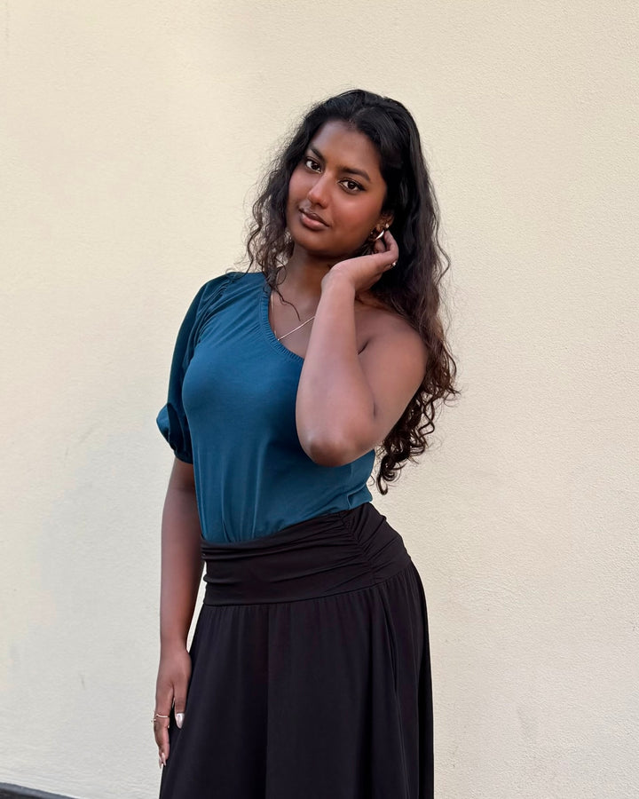 BEGONIA top in Tidal Teal