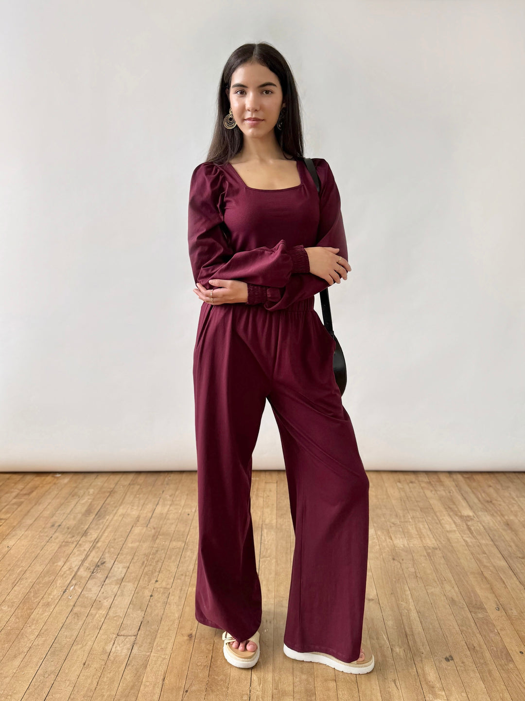 ELLIE pants in Merlot