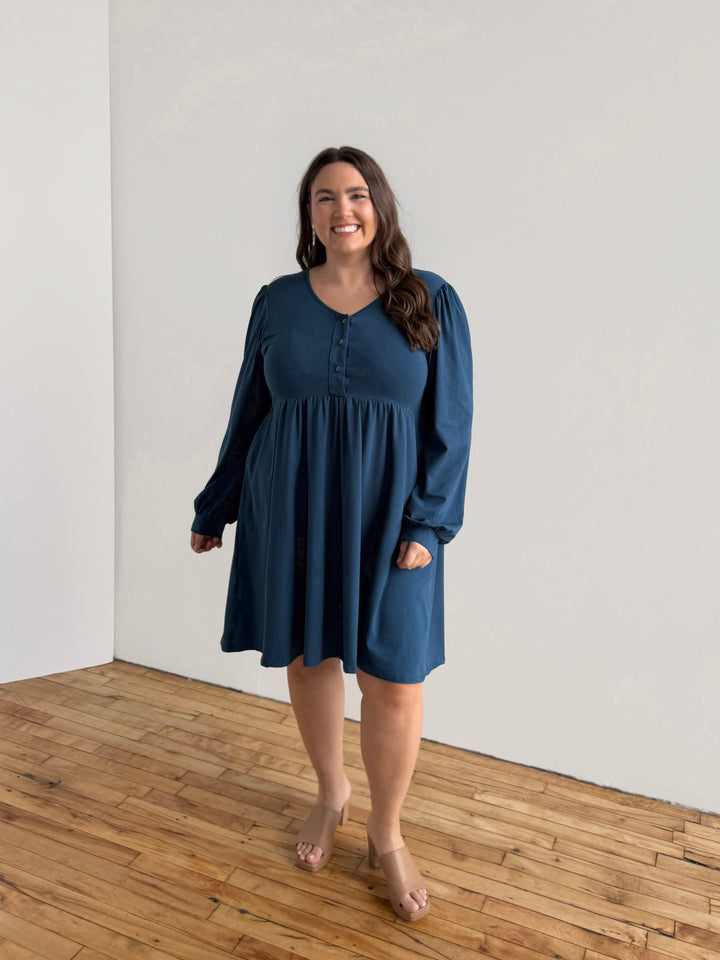 LUCIA dress in Atlantic Blue