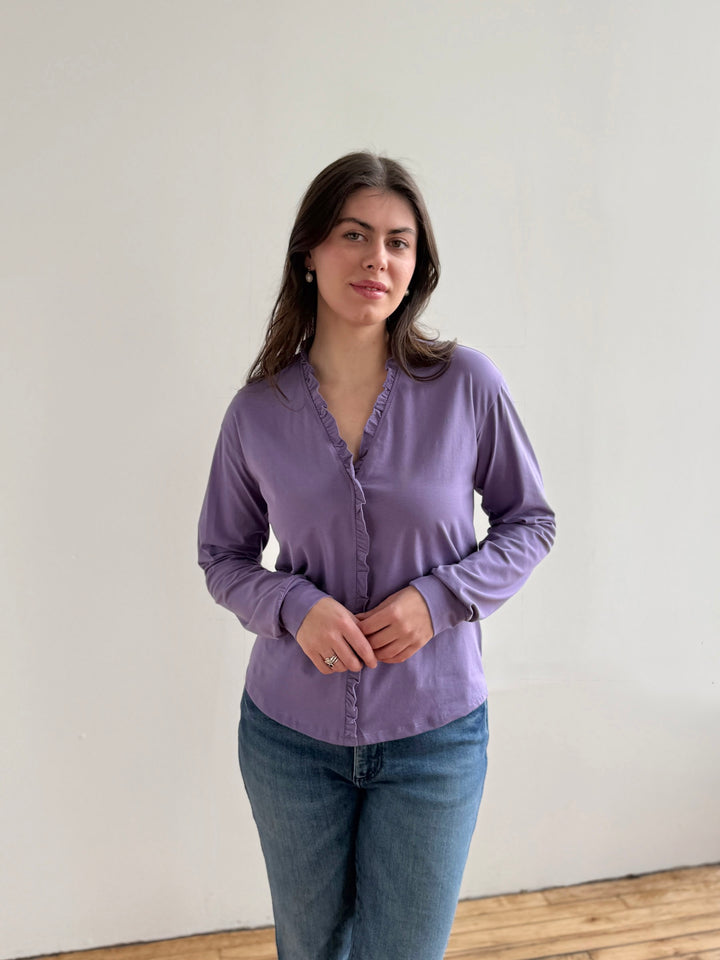 PIETRA jersey top in Purple Haze