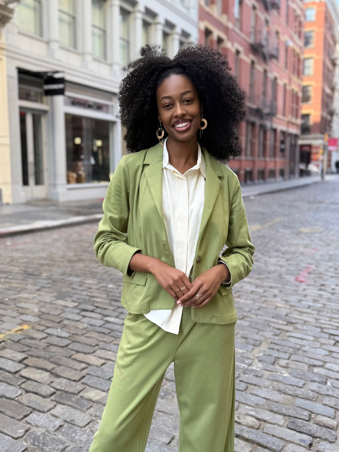 OCTAVIA blazer in Grass Green