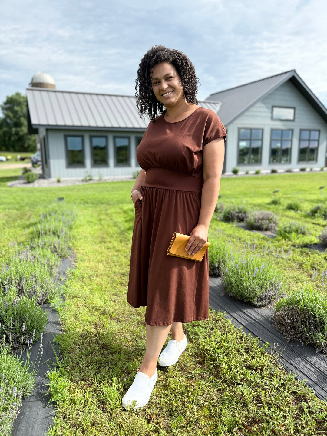 CATHERINE dress in Burnt Cedar