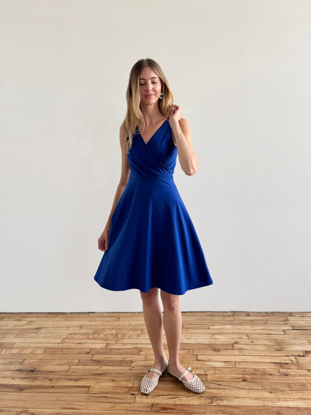 cobalt blue cocktail dress WREN dress in Cobalt Blue – Elegantees