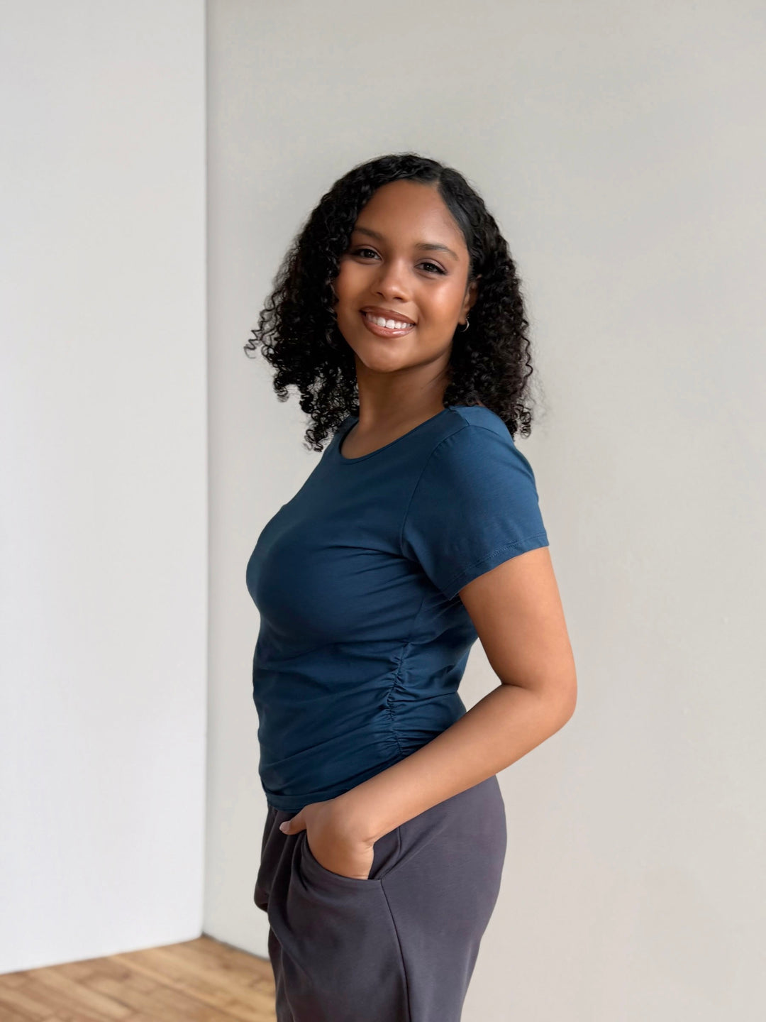 WINNIE tee in Atlantic Blue