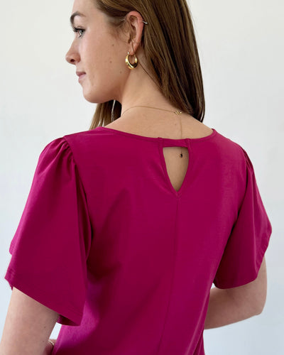 CHLOE tee in Garnet Pink