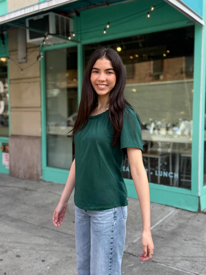 LARA tee in Dark Green