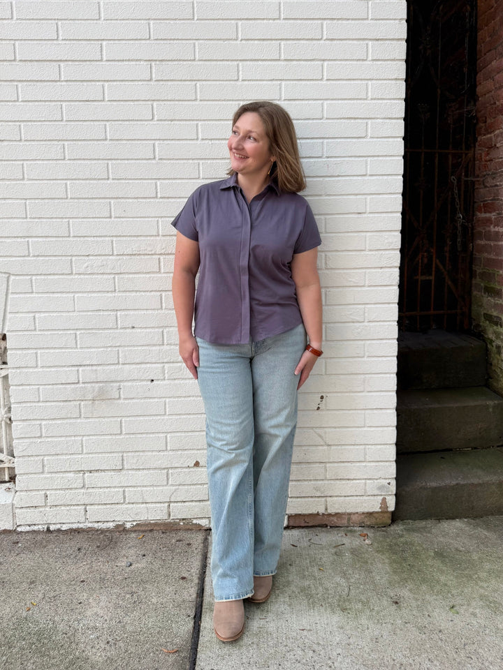 SAMARIA top in Dewberry