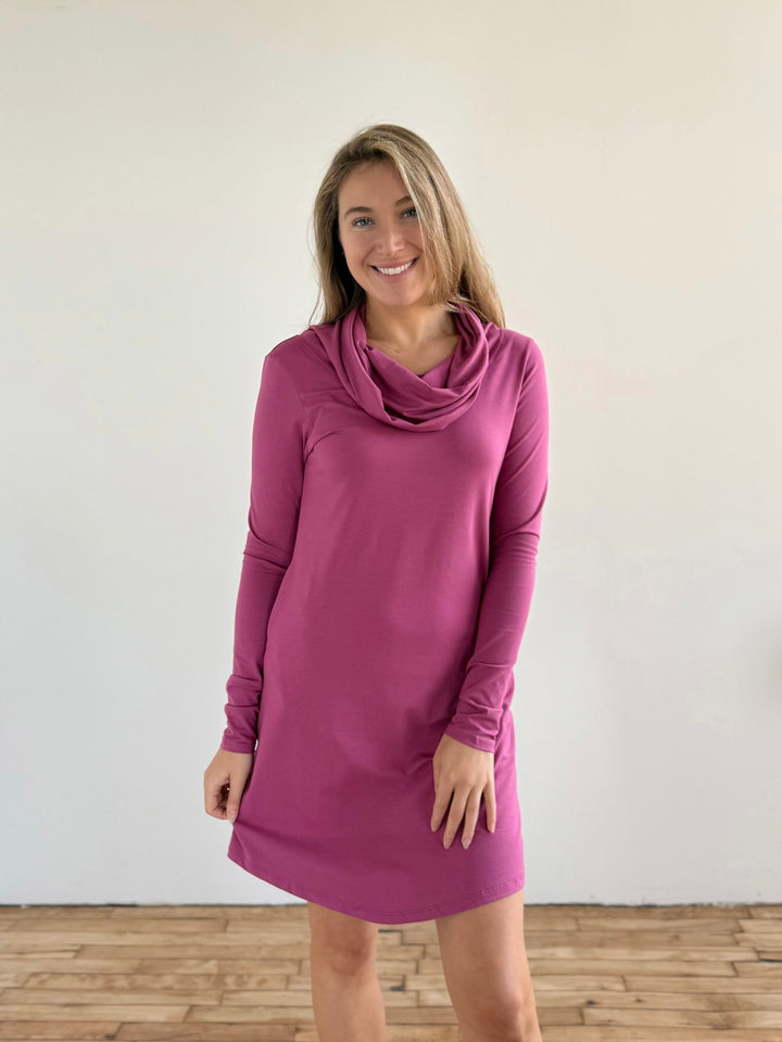 BENNETT dress in Mauve Berry