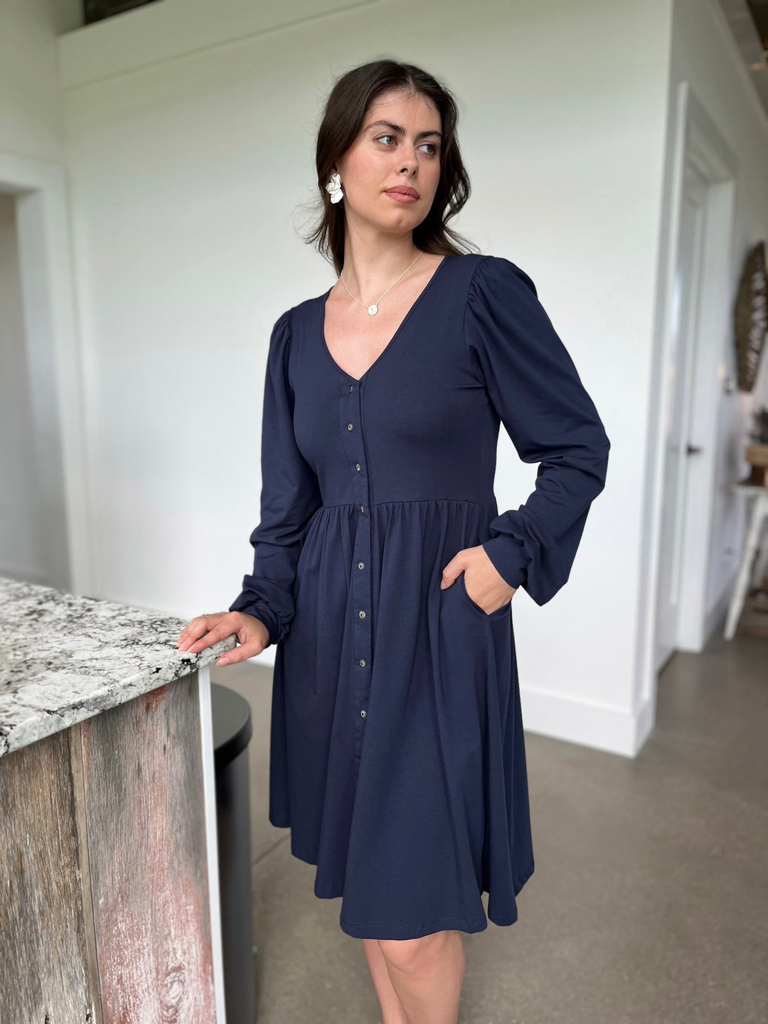 LUCILLE dress in Navy