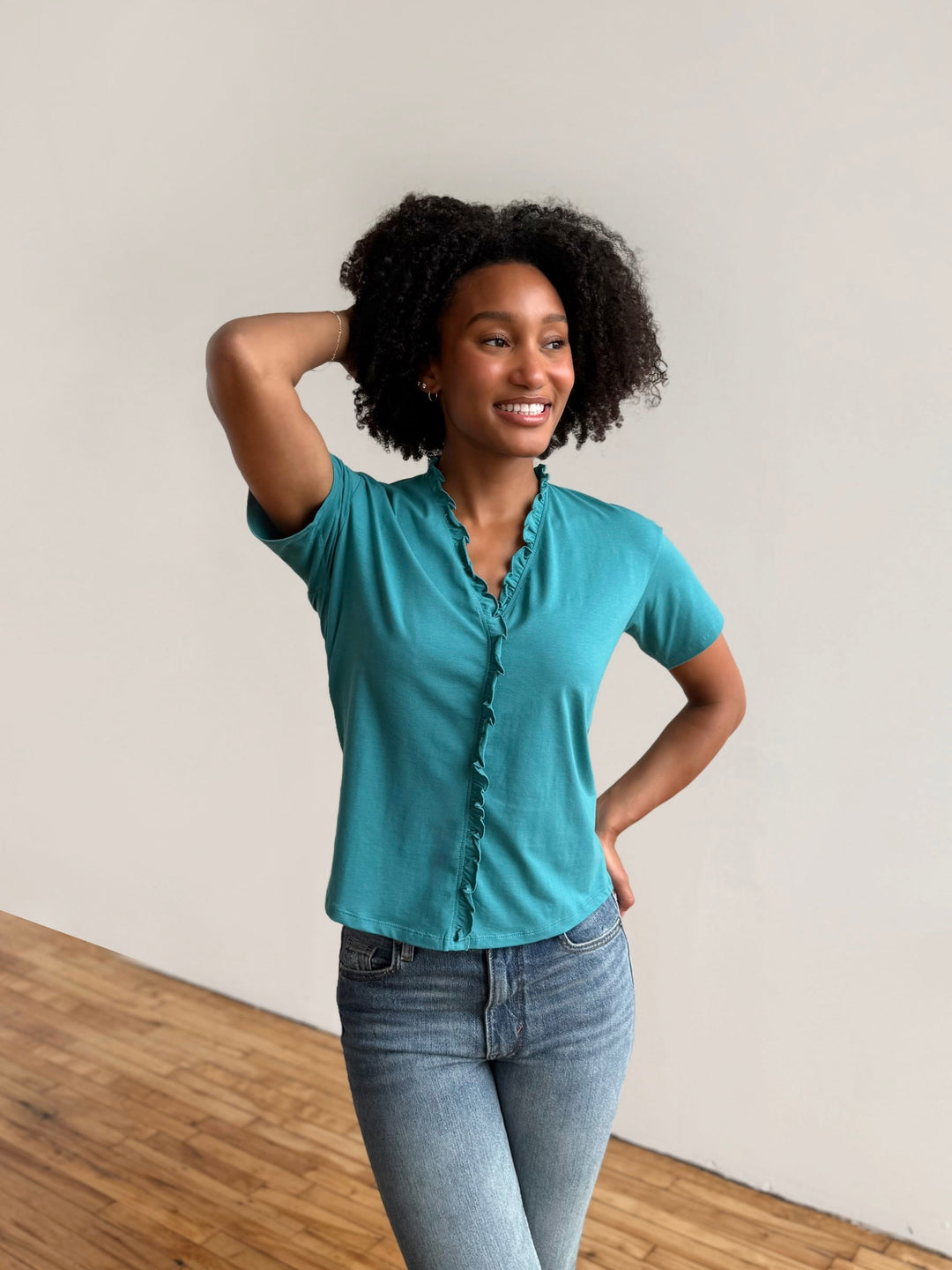 JOCELYN tee in Marine Teal