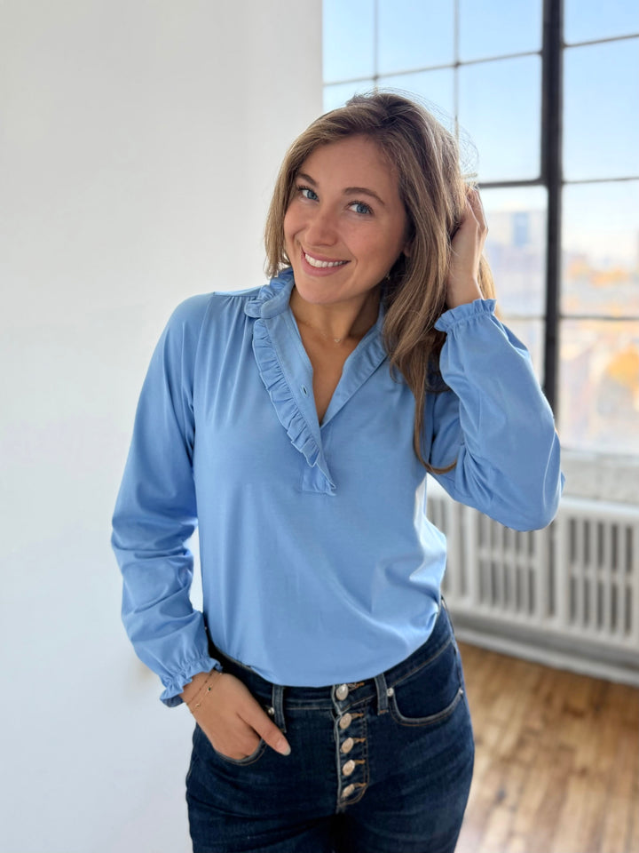 SEZANE top in Light Cornflower