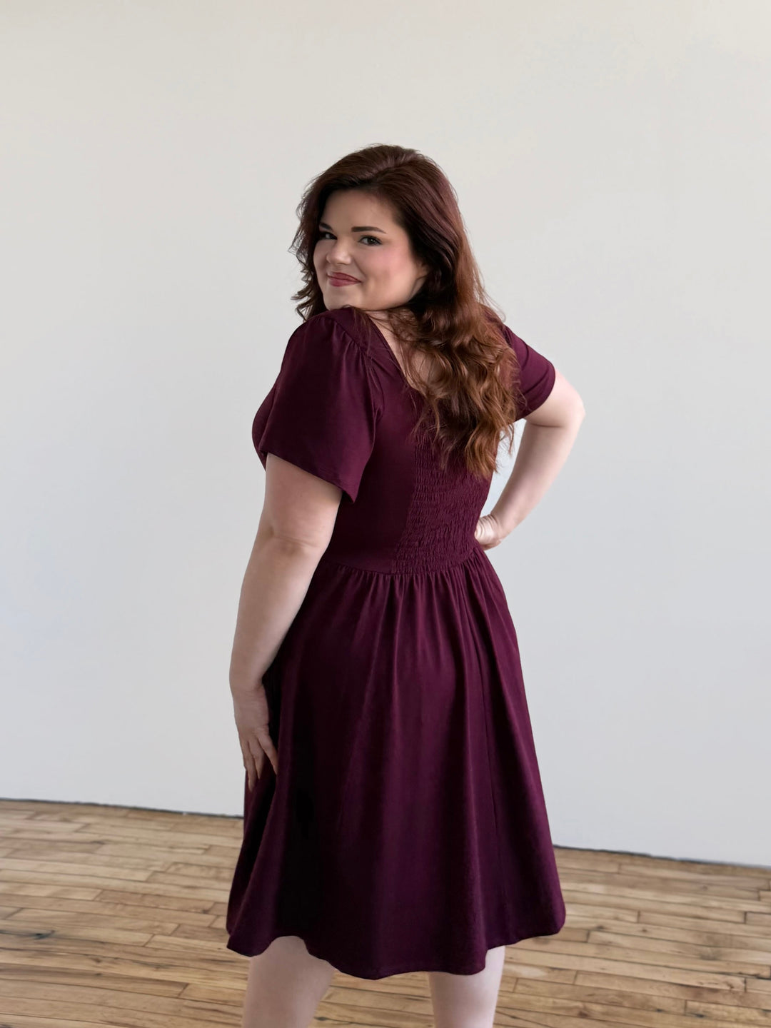 RAZELE dress in Merlot Elegantees RAZELE dress in Merlot Elegantees