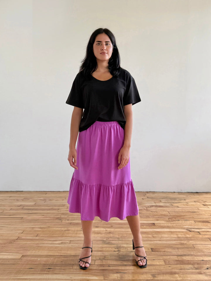 EMILE skirt in Magenta Bloom