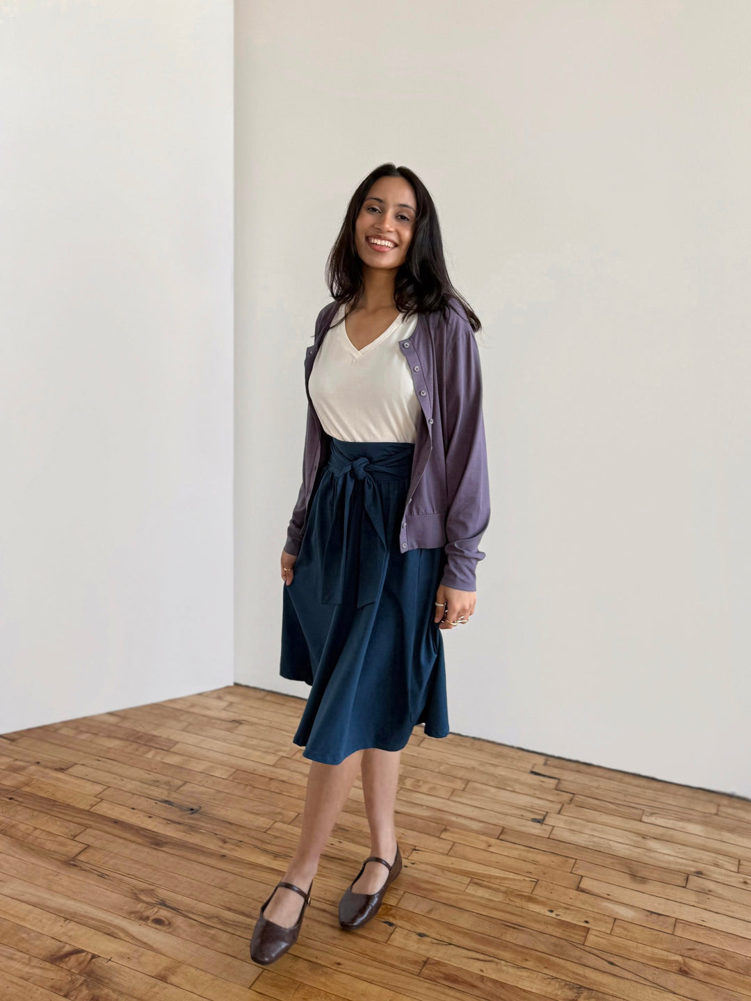 EUGENIE cardigan/top in Dewberry
