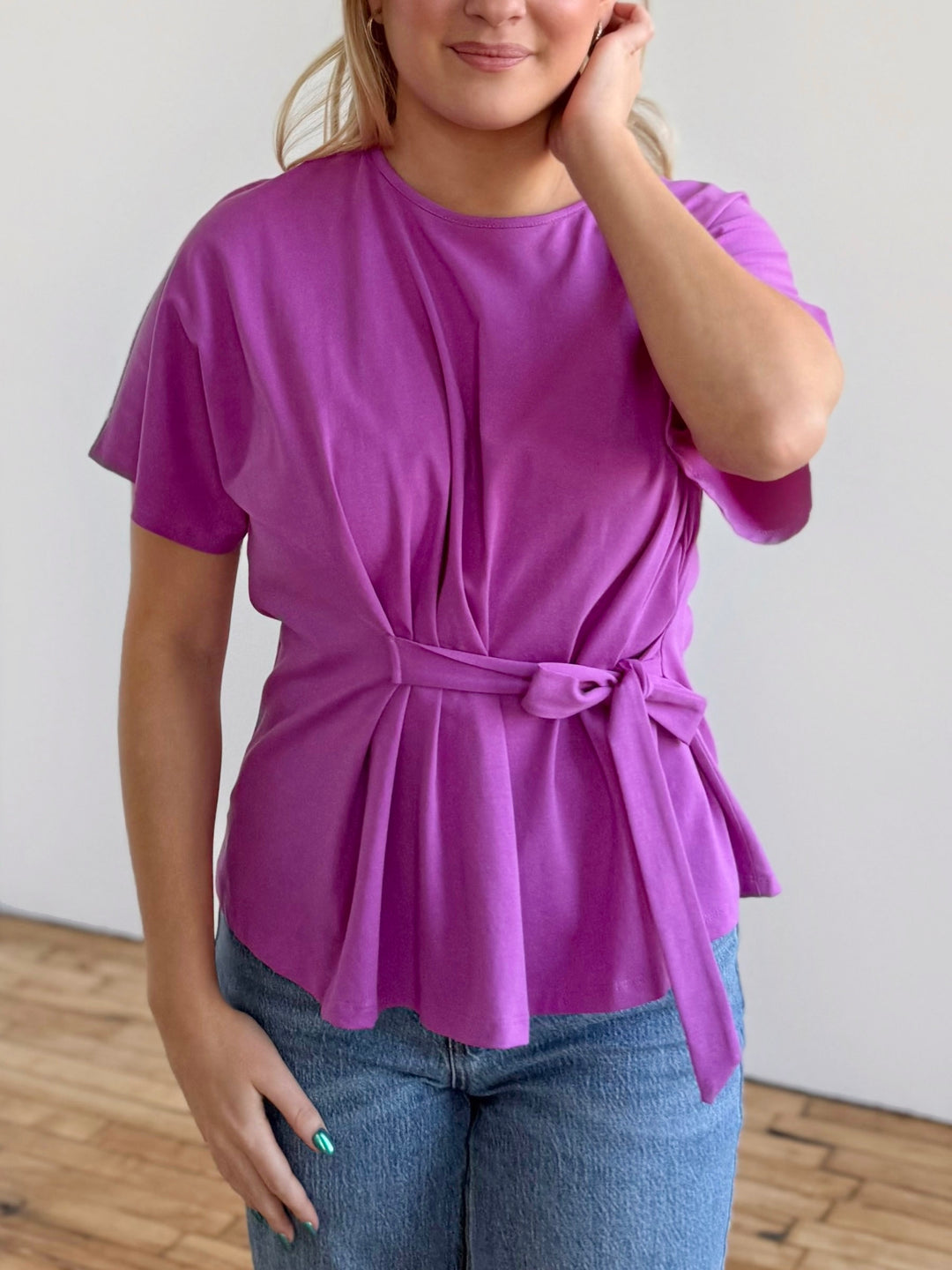 JOLLA top in Magenta Bloom