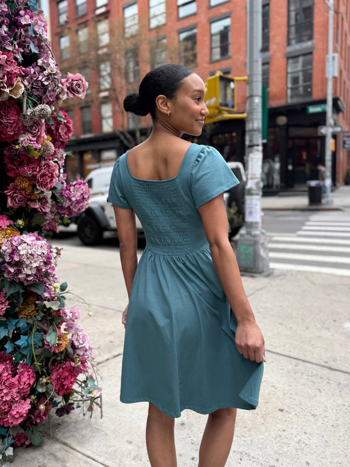 RAZELE dress in Dark Aqua
