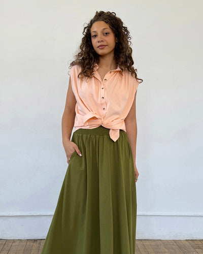 CAMELLIA skirt in Olive Branch