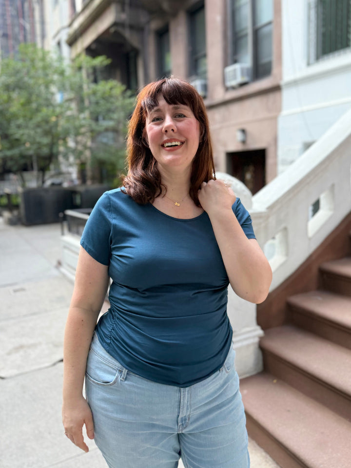 WINNIE tee in Atlantic Blue