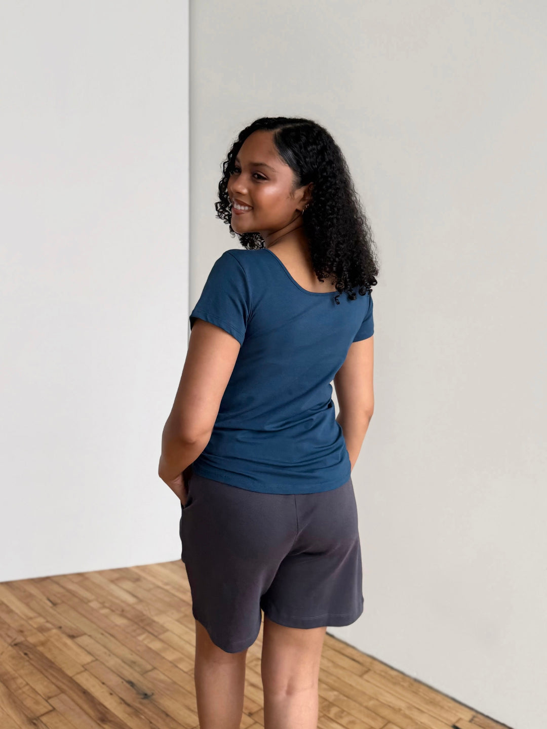 WINNIE tee in Atlantic Blue