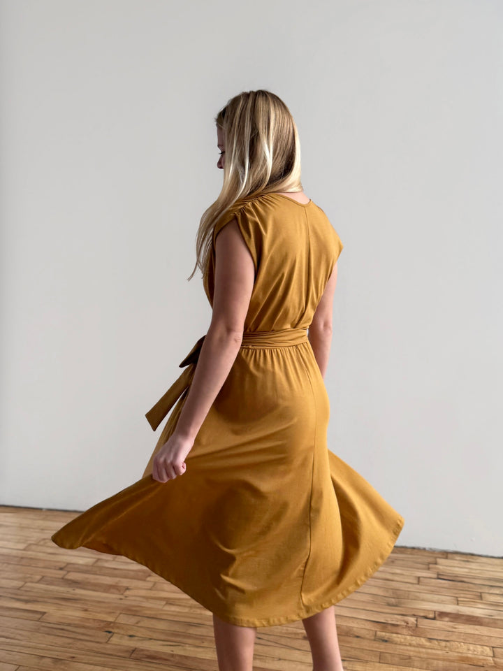 SERAPHINA dress in Light Amber