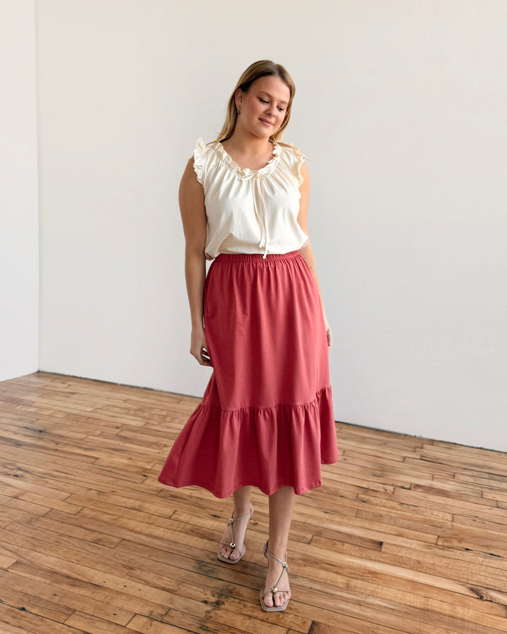 CASSIDY skirt in Pink Rust
