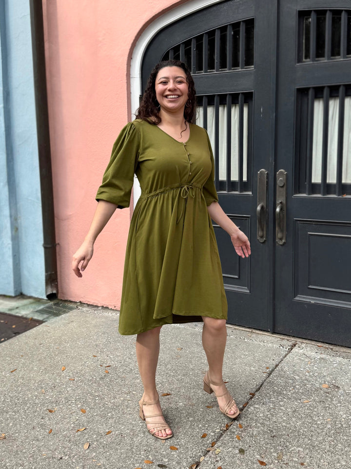 CALLIOPE dress in Olive Branch