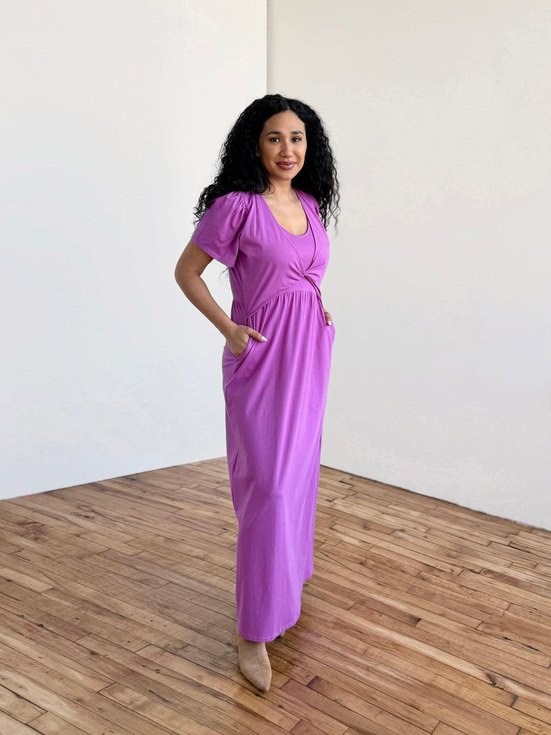 MONICA dress in Magenta Bloom – Elegantees