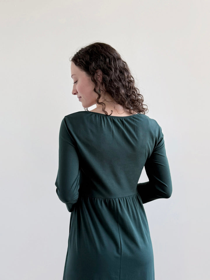 BRIE maxi dress in Deep Pine
